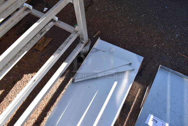 BRAND NEW! Stainless Steel Shelf w/ 2 Wall Mount Brackets. 60x12x3 - Image 3 of 4