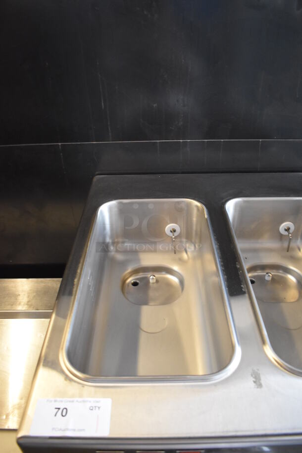 2013 Taylor 342D-27 Stainless Steel Commercial Floor Style Air Cooled 2 Flavor Frozen Beverage Machine w/ Drink Mixer Attachment on Commercial Casters. 208-230 Volts, 1 Phase. - Image 5 of 8