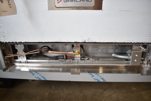 BRAND NEW SCRATCH AND DENT! 2022 Garland G60-6G24CC Stainless Steel Commercial Propane Gas 6 Burner 60" Range with 24" Griddle, Over Shelf, Back Splash and 2 Convection Ovens. 310,000 BTU.  - Image 10 of 12