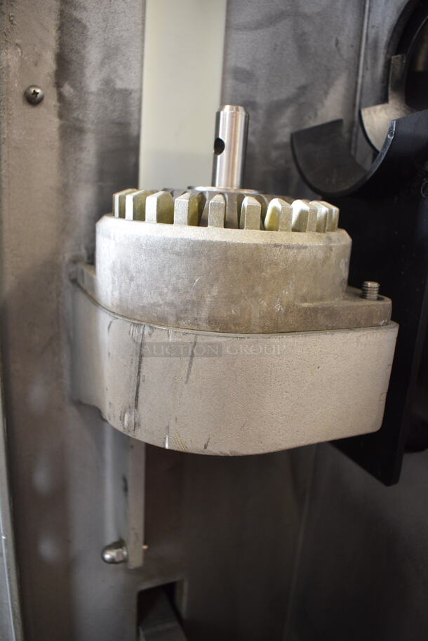 Fresh N Squeeze POS-1 Stainless Steel Commercial Floor Style Automatic Citrus Juicer on Commercial Casters. Missing Pieces. 120 Volts, 1 Phase. Tested and Working! - Image 9 of 10
