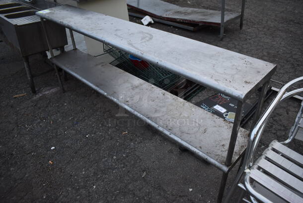 Stainless Steel 2 Tier Over Shelf. 72x12x32.5 - Image 1 of 3