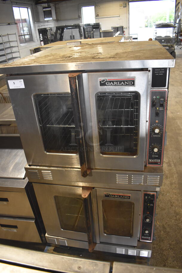 Garland Master 200 Commercial Stainless Steel Natural Gas Powered Floor Style Convection Oven With Metal Racks 115V/Phase Controls 1. 2 Times Your Bid!