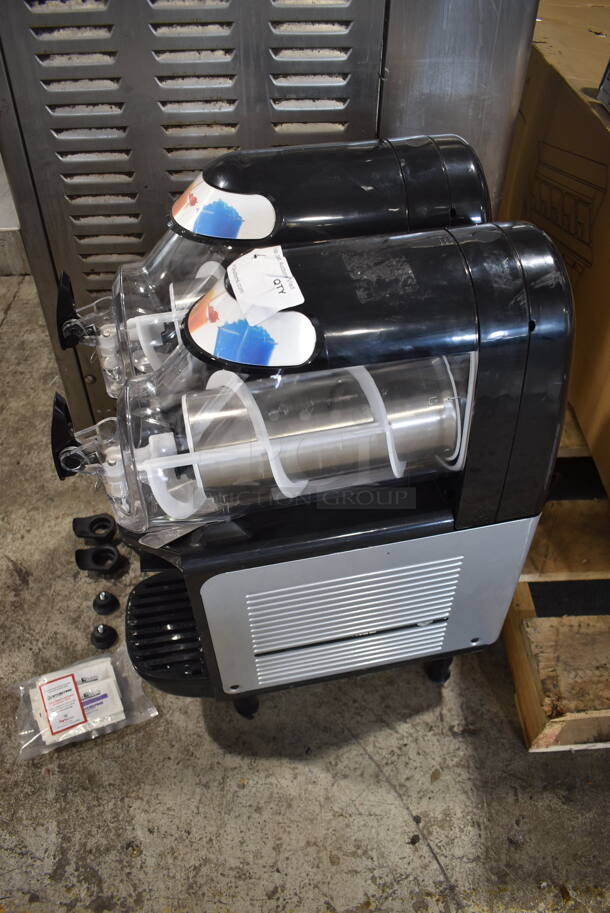 BRAND NEW! Vollrath VCBA128-37 Stainless Steel Commercial Countertop 2 Hopper Slushie Machine. Hoppers Have 1.6 Gallon Capacity. 115 Volts, 1 Phase. Tested and Working! - Image 5 of 8