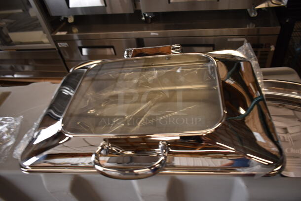 BRAND NEW SCRATCH AND DENT! Voyage Stainless Steel Chafer.  - Image 3 of 5
