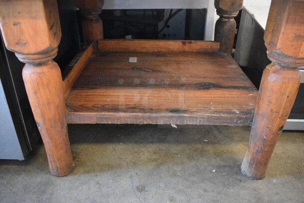 Commercial Butcher Block Table. 30x30x32. - Image 4 of 4