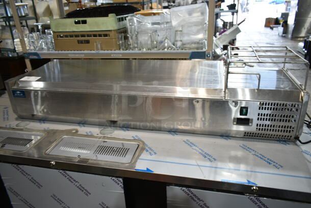 Arctic Air ACP55 Stainless Steel Commercial Countertop Refrigerated Rail. 115 Volts, 1 Phase. Tested and Working! - Image 1 of 4