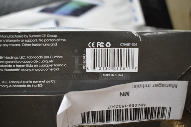 2 BRAND NEW! Coby CRABT-104 Bluetooth Alarm Clock. 2 Times Your Bid!  - Image 4 of 6