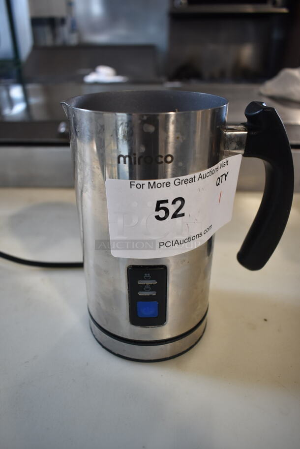 Miroco MI-MF001 Metal Countertop Milk Frother on Base. 120 Volts, 1 Phase. - Image 1 of 8