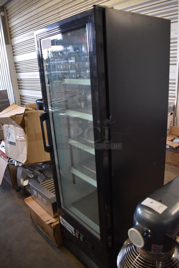 Avantco 178GDC10HCB Metal Commercial Single Door Reach In Cooler Merchandiser w/ Poly Coated Racks. 115 Volts, 1 Phase. 22x23x64. Tested and Working! - Image 5 of 8