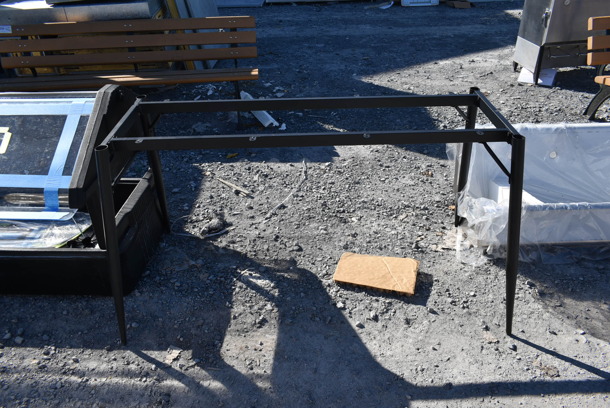 Black Poly Buffet Station and Metal Stand. - Image 3 of 5