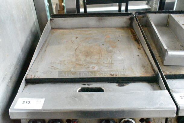 LATE MODEL! Garland Stainless Steel Commercial Countertop Natural Gas Powered Flat Top Griddle.  - Image 5 of 6
