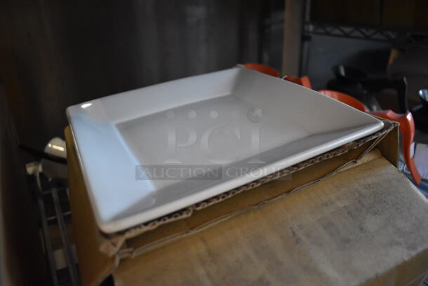 2 Boxes of 6 BRAND NEW! White Ceramic Plates. 8.5x8.5x1. 2 Times Your Bid! - Image 6 of 6