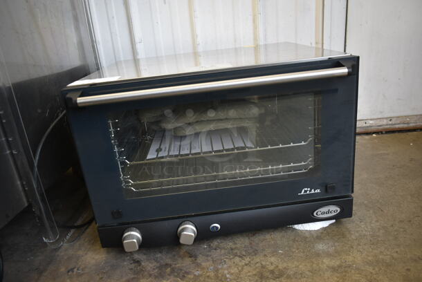 2022 Cadco XAF013-US Lisa Stainless Steel Commercial Countertop Electric Powered Convection Oven w/ View Through Door and Metal Oven Rack. 120 Volts, 1 Phase. Tested and Working! - Image 4 of 5
