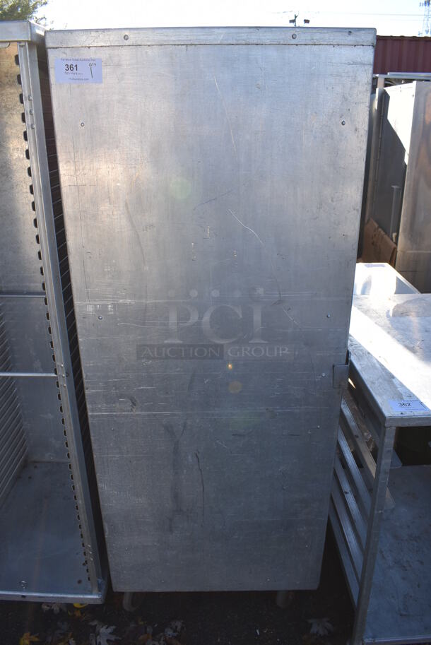 Metal Commercial Enclosed Pan Transport Rack on Commercial Casters. 28x20x69 - Image 2 of 9