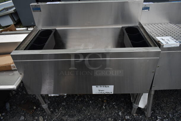 BRAND NEW SCRATCH AND DENT! Advance Tabco 109PRI193610 Prestige Series Stainless Steel Underbar Ice Bin with 10-Circuit Cold Plate - 20" x 36" - Image 2 of 7