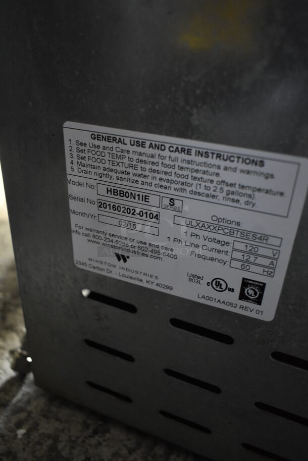 2016 Winco CVap HBB0N1IE Stainless Steel Commercial Warming Drawer. 120 Volts, 1 Phase. Tested and Working! - Image 5 of 5
