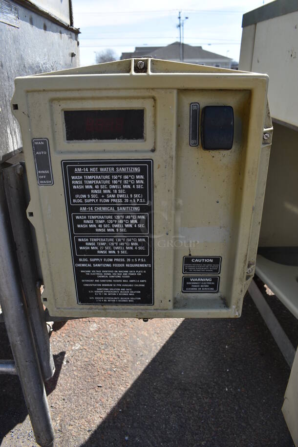 Hobart Model AM14 Stainless Steel Commercial Pass Through Dishwasher. 208-220 Volts, 1 Phase. 42x30x67 - Image 3 of 7