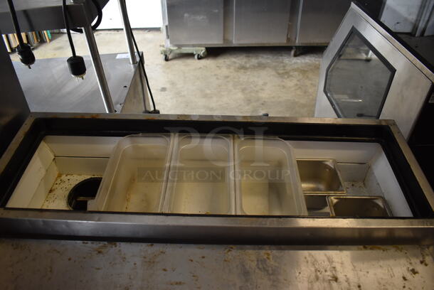 True Stainless Steel Commercial Pizza Prep Table w/ 2 Drawers on Commercial Casters. 115 Volts, 1 Phase. 45x33x42. Tested and Working! - Image 5 of 10