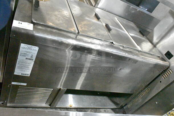 C Nelson BD-8RB Stainless Steel Chest Freezer w/ 2 Center Hinge Lids on Commercial Casters. 115 Volts, 1 Phase. Tested and Working! - Image 1 of 9