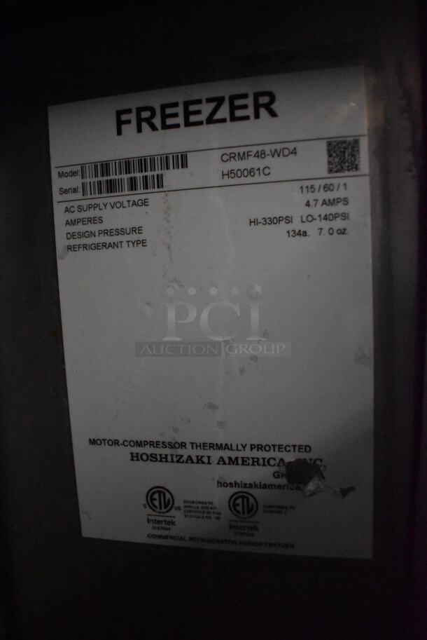 Hoshizaki CRMF48-WD4 Stainless Steel Commercial 4 Drawer Undercounter Cooler on Commercial Casters. 115 Volts, 1 Phase. 48x30x40. Tested and Working! - Image 8 of 8