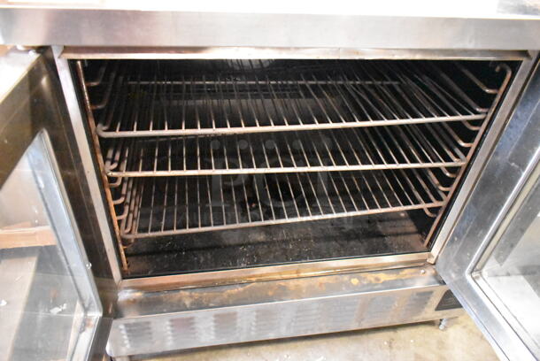 Blodgett Stainless Steel Commercial Natural/Propane Gas Powered Full Size Convection Oven w/ View Through Doors, Metal Oven Racks.  - Image 2 of 6