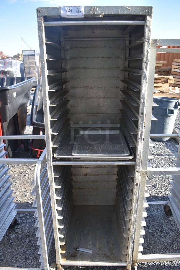 Metal Commercial Pan Transport Rack on Commercial Casters. 20.5x27x69 - Image 1 of 4