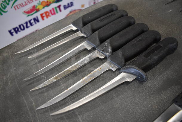 6 Sharpened Stainless Steel Fillet Knives. Includes 10.5". 6 Times Your Bid! - Image 4 of 4
