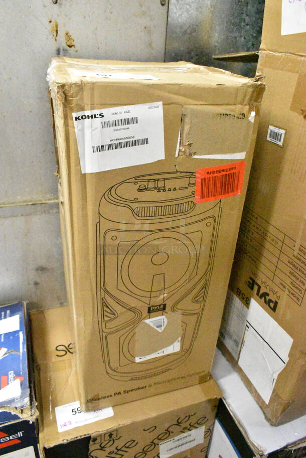 2 IN ORIGINAL BOX! Pyle PPHP2835B Portable Bluetooth PA Speaker System. 2 Times Your Bid!  - Image 6 of 8