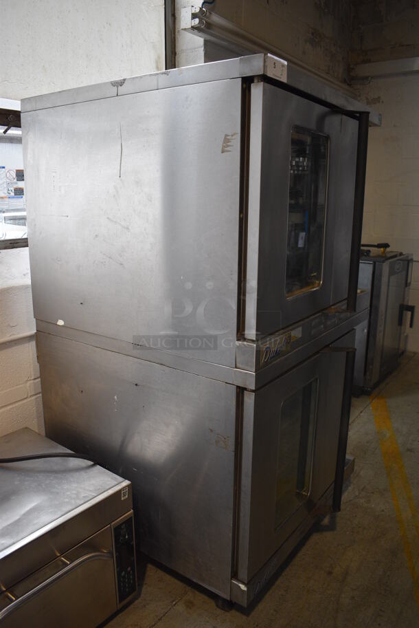 2 Duke Stainless Steel Commercial Natural Gas Powered Full Size Convection Ovens w/ View Through Door, Solid Door, Metal Oven Racks and Thermostatic Controls on Commercial Casters. 38x38x69. 2 Times Your Bid! - Image 4 of 9
