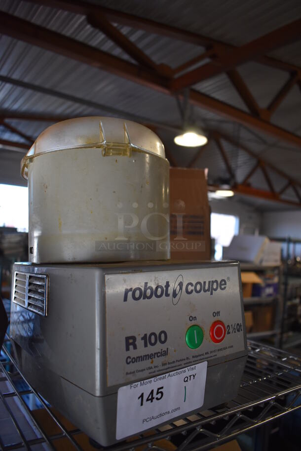 Robot Coupe R100 Metal Commercial Countertop 2.5 Quart Food Processor w/ Poly Bowl, Lid and S Blade. 120 Volts, 1 Phase. 7.5x11x13. Tested and Does Not Power On - Image 3 of 7