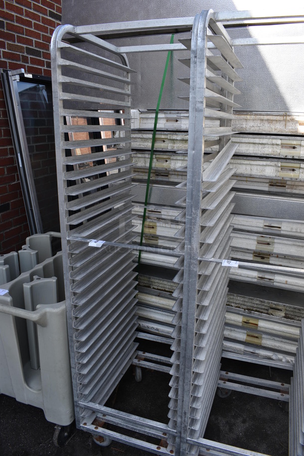 Metal Commercial Pan Transport Rack on Commercial Casters. 20.5x26x74 - Image 3 of 3