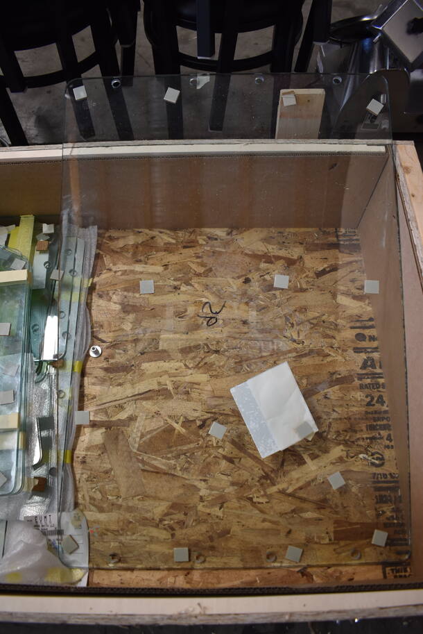 BRAND NEW! Sneeze Guard Panels In Crate.  - Image 2 of 6