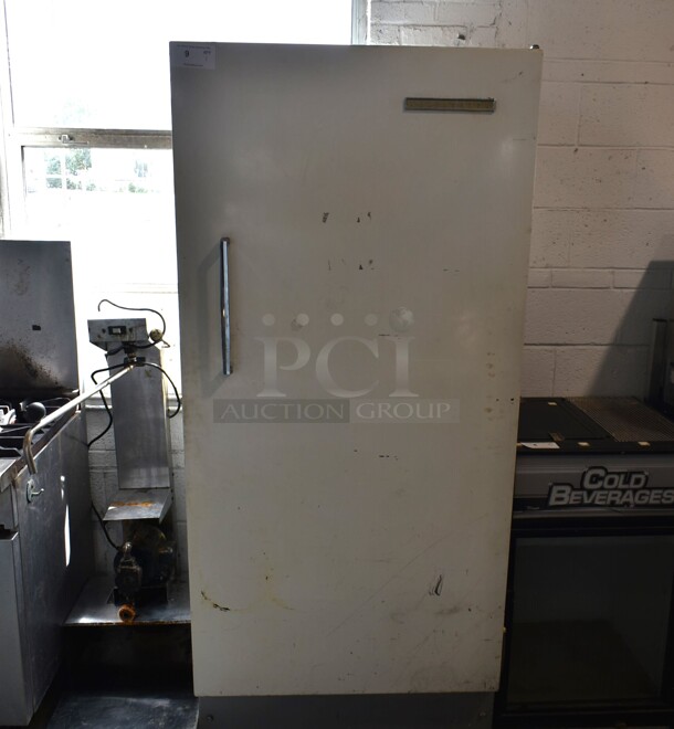 Kelvinator Metal Single Door Reach In Freezer. Tested and Powers On But Does Not Get Cold - Image 1 of 3