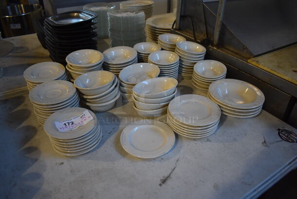 ALL ONE MONEY! Lot of 27 Saucers, 71 Bowls, 7 Plates, 4 Pasta Plates,  - Image 5 of 7