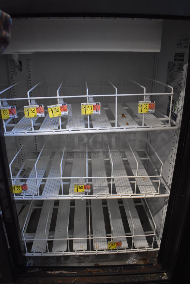 2019 True GDM-41SL-48-HC-LD Metal Commercial 2 Door Cooler Merchandiser w/ Poly Coated Racks. 115 Volts, 1 Phase. 47x21x49. Tested and Working! - Image 3 of 5