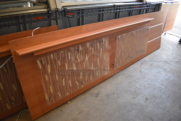 2015 Duke Stainless Steel Commercial Subway Sandwich Make Line Prep Line w/ Front Panels, Lowering Sneeze Guard and In Counter Cup Dispensers. 206x37.5x58 - Image 9 of 9