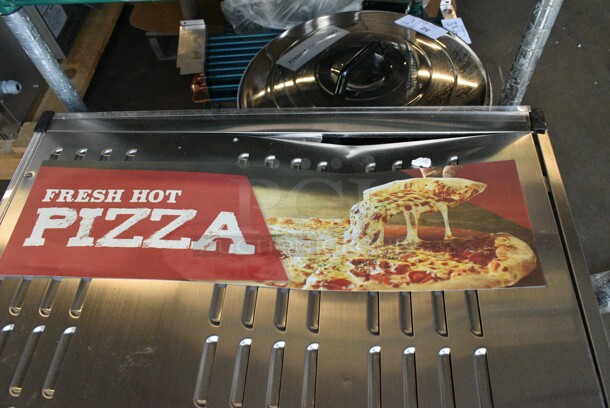 BRAND NEW SCRATCH AND DENT! ServIt 423PDW18D1 Stainless Steel 18" Full-Service Pizza Warmer with 4-Shelf Rotating Rack. 120 Volts, 1 Phase. Tested and Working! - Image 4 of 10