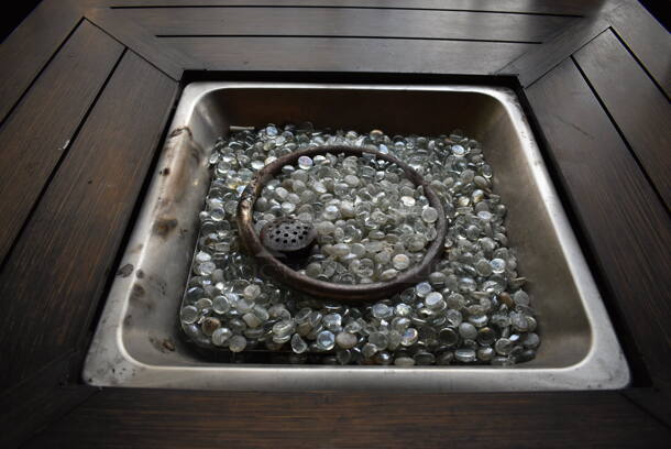 Bond HYFP50065-2 Wood Pattern Brown Metal Propane Gas Fire Pit. BUYER MUST REMOVE. 45x45x24. (Susquehanna Ale House) - Image 4 of 9