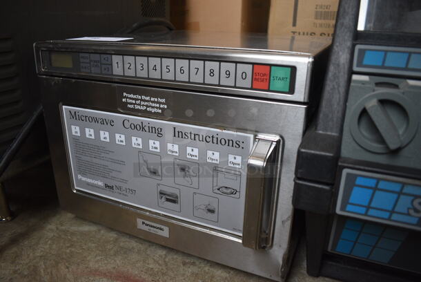 Panasonic Model NE-17521 Stainless Steel Commercial Countertop Microwave Oven. 16.5x19x13.5 - Image 2 of 5