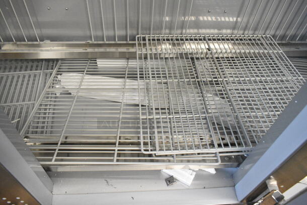 BRAND NEW SCRATCH AND DENT! Beverage Air HF3HC-1S Stainless Steel Horizon Series 78" Solid Door Reach-In Freezer. 115 Volts, 1 Phase. Tested and Working! - Image 9 of 11