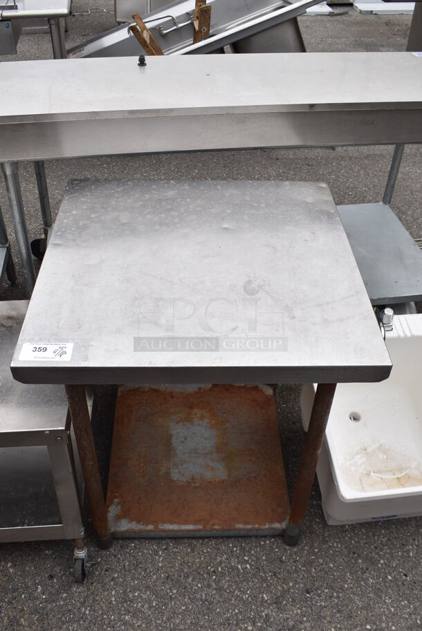 Stainless Steel Table w/ Metal Under Shelf. - Image 1 of 2
