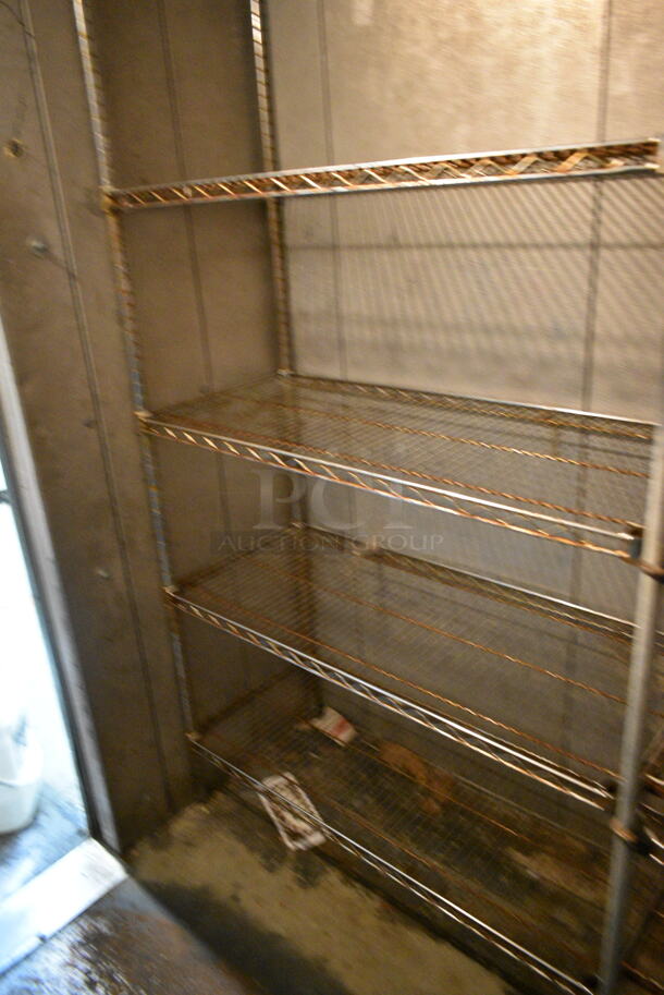 ALL ONE MONEY! Lot of Various Wire Shelving Units. BUYER MUST DISMANTLE. PCI CANNOT DISMANTLE FOR SHIPPING. PLEASE CONSIDER FREIGHT CHARGES. - Image 5 of 6