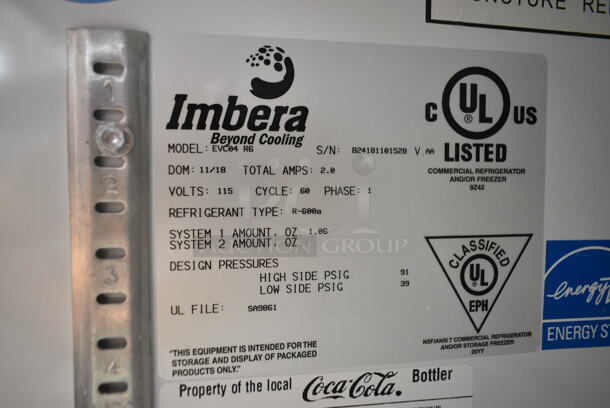 Imbera EVC04 ENERGY STAR Metal Commercial Mini Cooler Merchandiser. 115 Volts, 1 Phase. Tested and Working! - Image 4 of 4