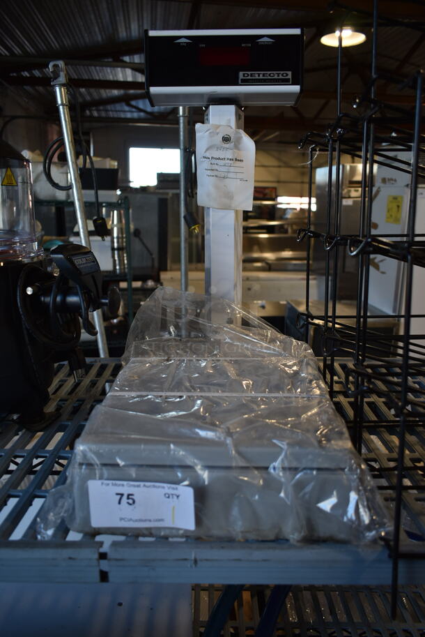 BRAND NEW SCRATCH AND DENT! Cardinal Detecto 6800 Countertop 200 Pound Capacity Scale. - Image 1 of 6