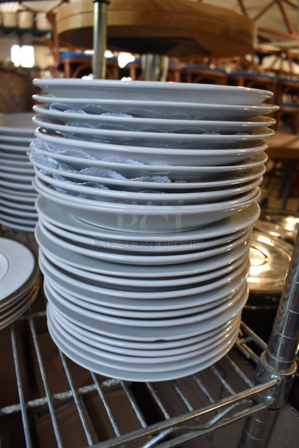 25 White Ceramic Plates. 7.5x7.5x1. 25 Times Your Bid! - Image 3 of 3