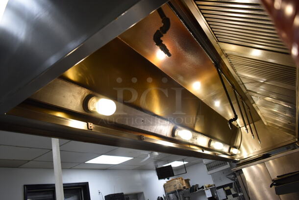 14.5' Stainless Steel Commercial Grease Hood w/ Lights and Filters. BUYER MUST REMOVE: This Item CANNOT Be Transported; Must Pick Up By Appointment Only. (kitchen) - Image 5 of 5