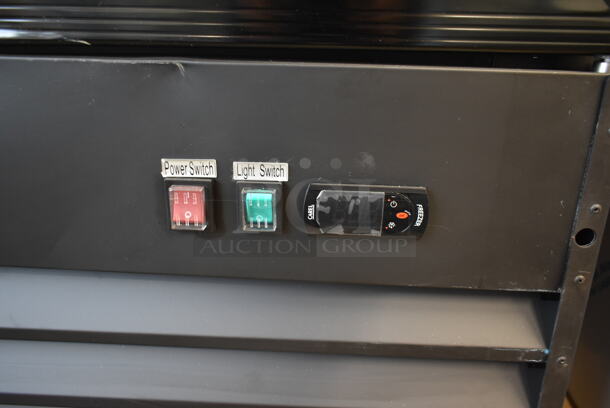 BRAND NEW SCRATCH AND DENT! 2023 Avantco 178GDC49FHCB Metal Commercial 2 Door Freezer Merchandiser w/ Poly Coated Racks on Commercial Casters. 115 Volts, 1 Phase. Tested and Working! - Image 6 of 12