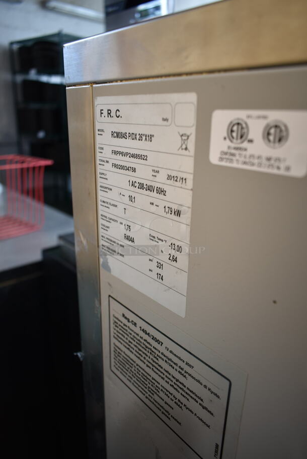 2012 Piper Products Servolift Eastern RCM054S Stainless Steel Commercial Floor Style Single Door Blast Chiller w/ Probe on Commercial Casters. 208-240 Volts, 1 Phase. - Image 11 of 11