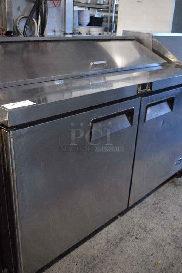 Atosa Stainless Steel Commercial Sandwich Salad Prep Table Bain Marie Mega Top on Commercial Casters. 115 Volts, 1 Phase. 60.5x30x44.5. Cannot Test Due To Cut Power Cord - Image 2 of 8