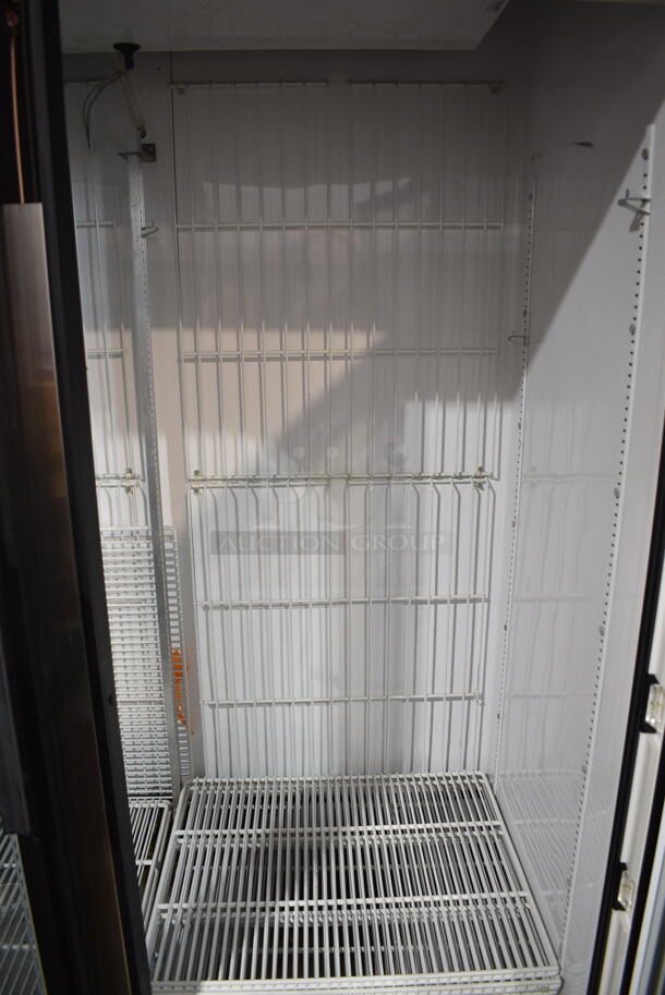 True GDM-49F Metal Commercial 2 Door Reach In Freezer Merchandiser w/ Poly Coated Racks. 115/208-230 Volts, 1 Phase.  - Image 4 of 6